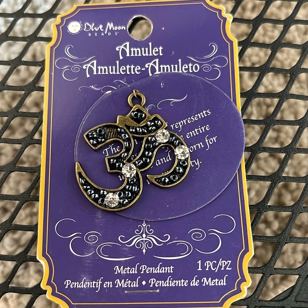 Blue Moon Beads pendant charms ohm
